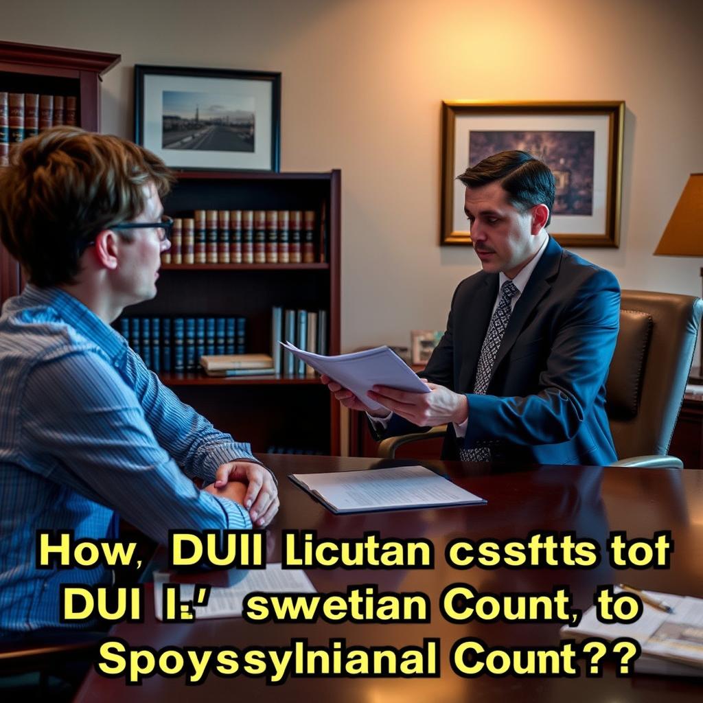 How much does a DUI lawyer cost in Spotsylvania County
